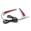 Harley Touring 2 x Chrome LED Rear Saddlebag Accent Lights with Red Lens