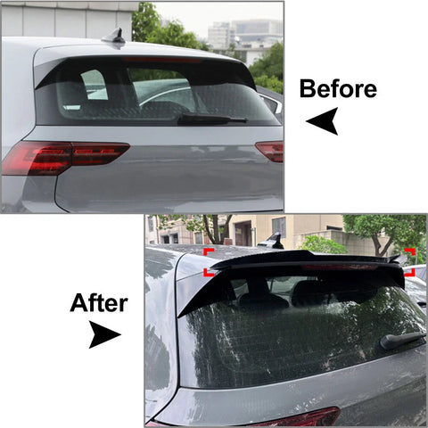 VW Golf 8 MK8 R GTD Carbon Fiber Rear Roof Spoiler Wing (2020-2022)