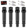 Kawasaki ZX-6R 4Pcs Ignition Coils & Iridium Spark Plugs (1995–2010)