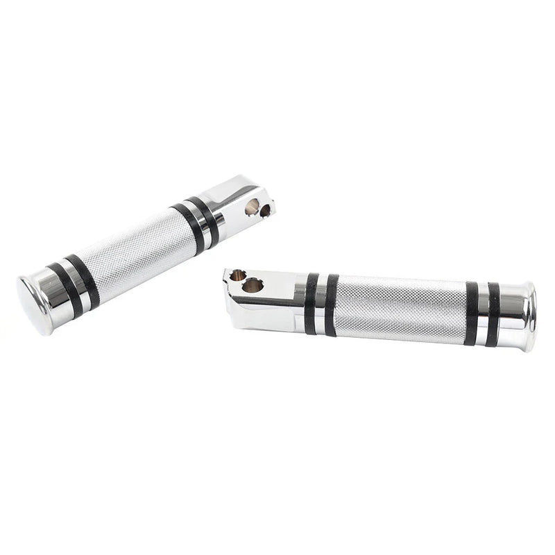 Harley Softail Fat Boy Chrome Rear Footboards Foot Pegs (2018-2023)