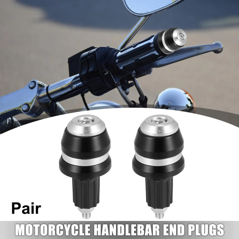 Motorcycle Pair Universal Motorcycle Handlebar Plugs 7/8" 22mm