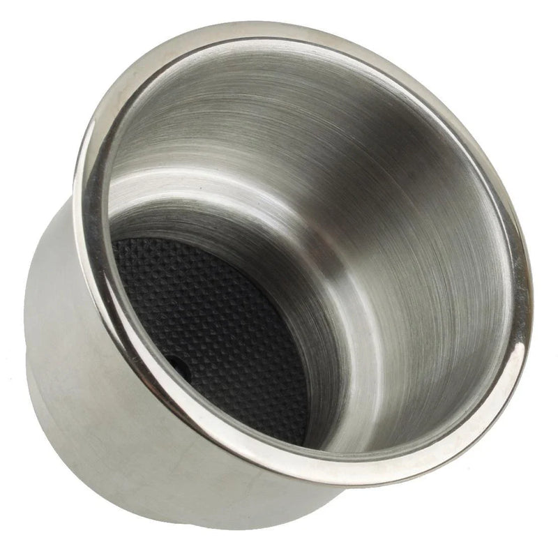 Marine Boat RV Stainless Steel Recessed Cup Drink Holder w/Drain (N/A)