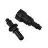 Vehicle Fuel Line Hose Connector Black Nylon Pipe Connector Quick Release