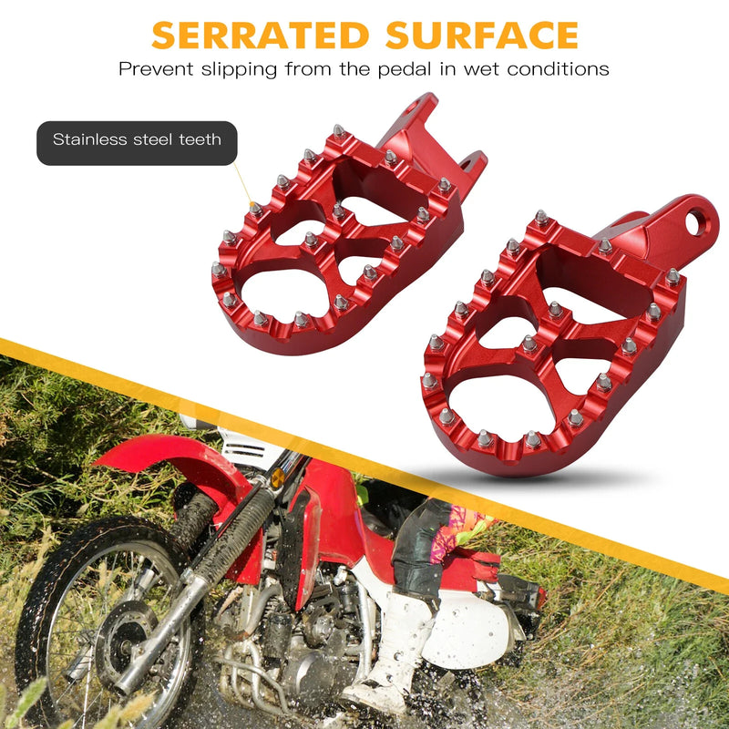 Honda XR 250R 400R XR650L Wide Foot Pegs (1993-2004)
