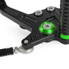 Kawasaki Z400 / Ninja 400 CNC Footrest System Green (2018-2023)