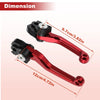 Honda CRF450R CRF450RX Red Short Brake Clutch Levers 1 Pair