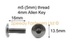 Yamaha R1 / R6 Verkleidung Schrauben / M5 5mm / Helm Clips U Muttern Edel X10