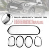 Mini Cooper S F55 F56 F57 (2014-2023) - Front Rear Fog Light Trim Grille Kit