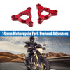 Motorcycle Fork Preload Adjusters 2 x 14mm Aluminum Alloy Red