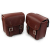 Harley Sportster XL883 / 1200 Brown Leather Side Saddle Bags (2004-2023)