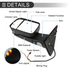 Dodge Ram 1500 with Turn Signal Light Black 2 x Tow Mirrors (2009-2018)