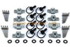 Yamaha Honda 8x Schwarz D-Ring Dzus Verschluss Motorrad Verkleidung Set