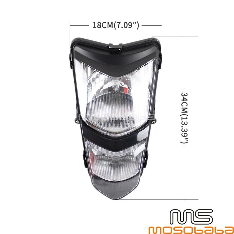 Suzuki QUADSPORT LTZ400Z, Kawasaki KFX400 ATV Quad Headlight Assembly (2003-2008)