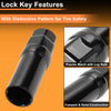 Honda, Toyota M12x1.5 Tire Wheel Locking Nuts  with Socket Key
