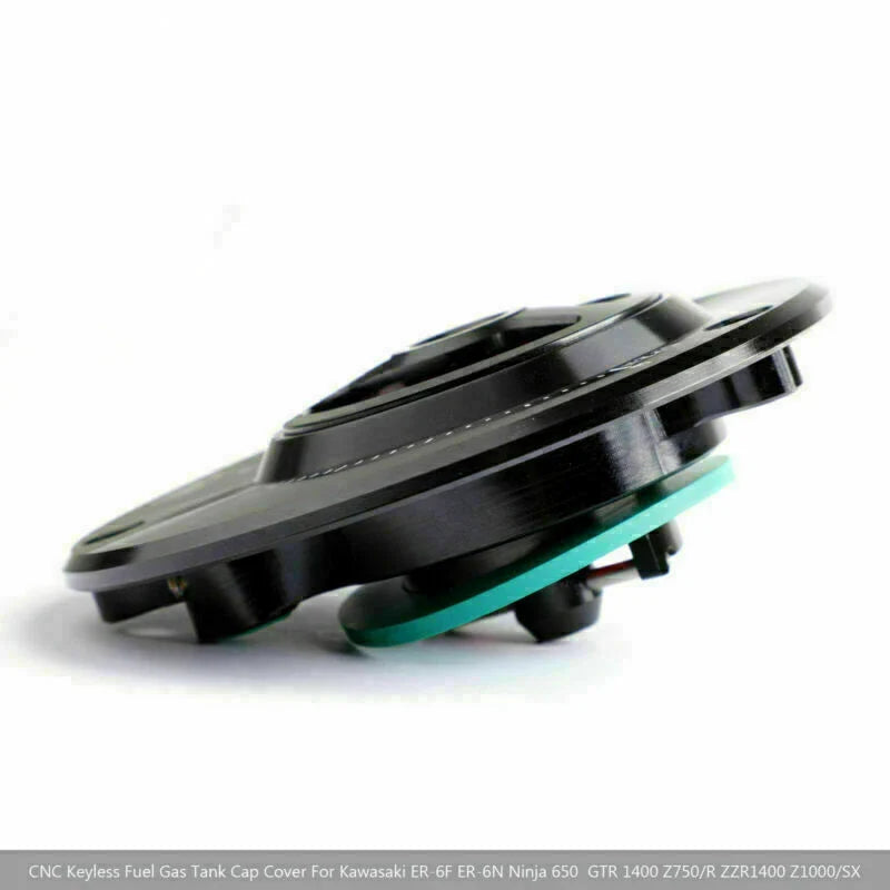 Kawasaki ZX-6R, ER-6F / 6N Ninja 600 / 650 CNC Blue Fuel Cap (2009-2018)