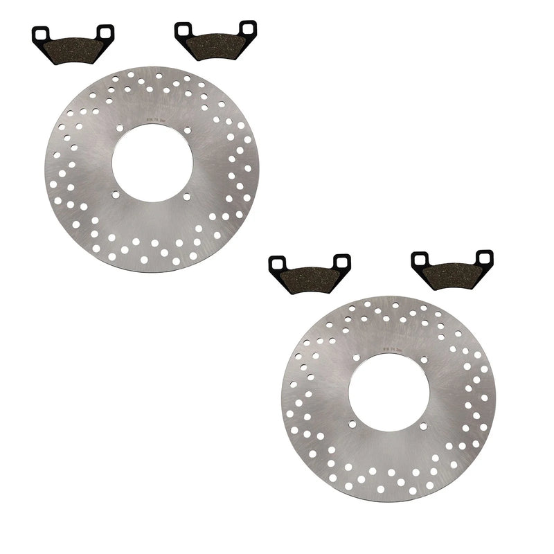 Arctic Cat Prowler 2 x Front Brake Rotors & Semi-Metallic Pads (2006–2016)