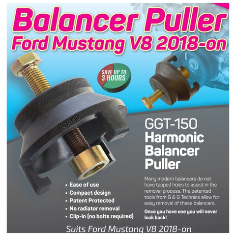 Ford Mustang Harmonic Balancer Remover Puller G+G Technics