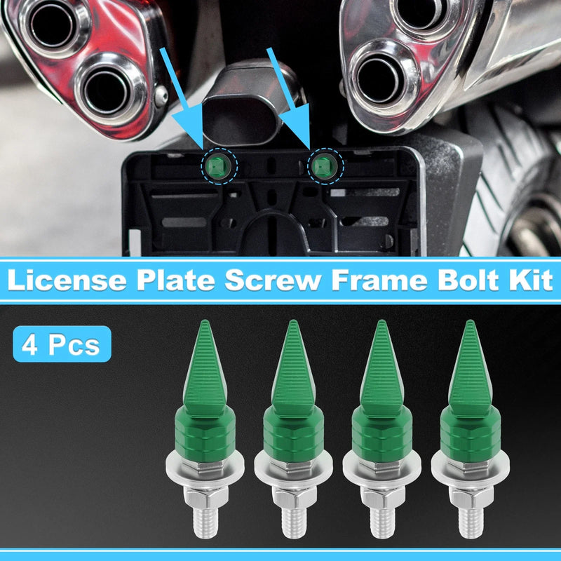 Universal Motorcycle License Plate Screws Cover 5.4cm 4 pcs