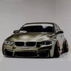 BMW 3 Series F30 F31 Glossy Black Front Grille LED Light Lamps (2013-2018)