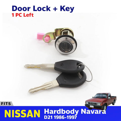 Cylinder Door Lock Safety Key Set LH Fits Nissan Navara D21 Pickup 1986-97 D08