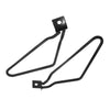 Motorcycle Scooter 2 x Metal Black Saddle Mount Side Bag Luggage Bracket