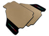 Ferrari F430 (2004-2009) with Alcantara Leather Beige Carpet Floor Mats