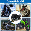 Motorcycle Cover Waterproof Half Cover 420D PU Black 104.33x41.34x25.59