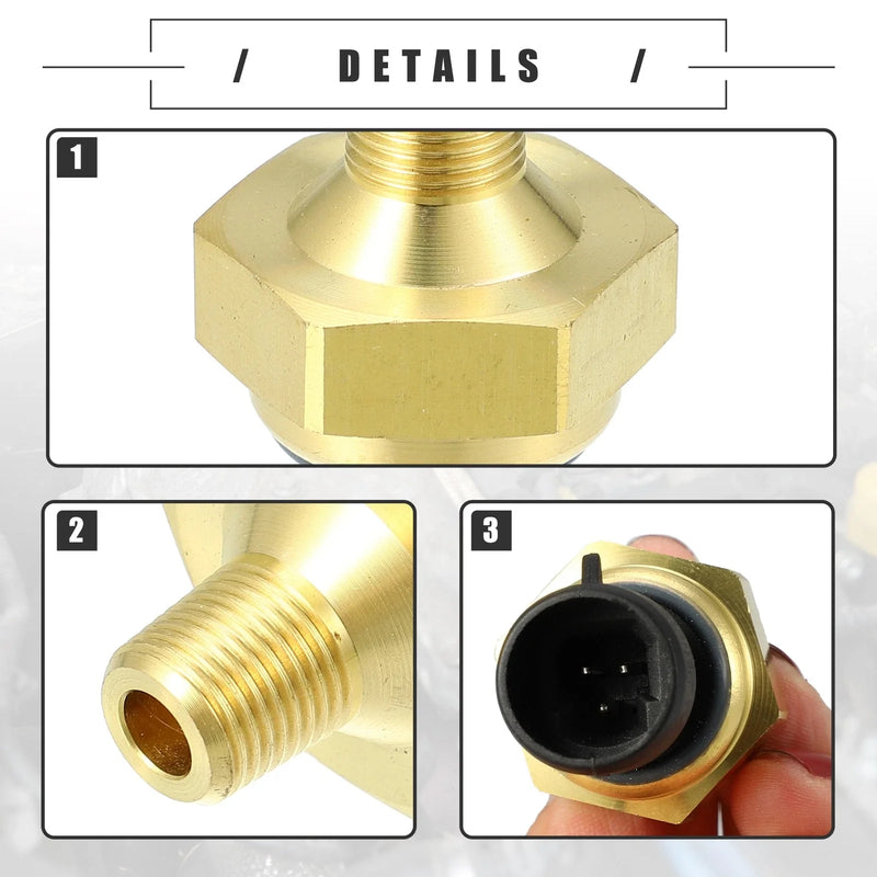 Ford F-250 (1992-1996) Black Brass Tone Engine Oil Pressure Sensor