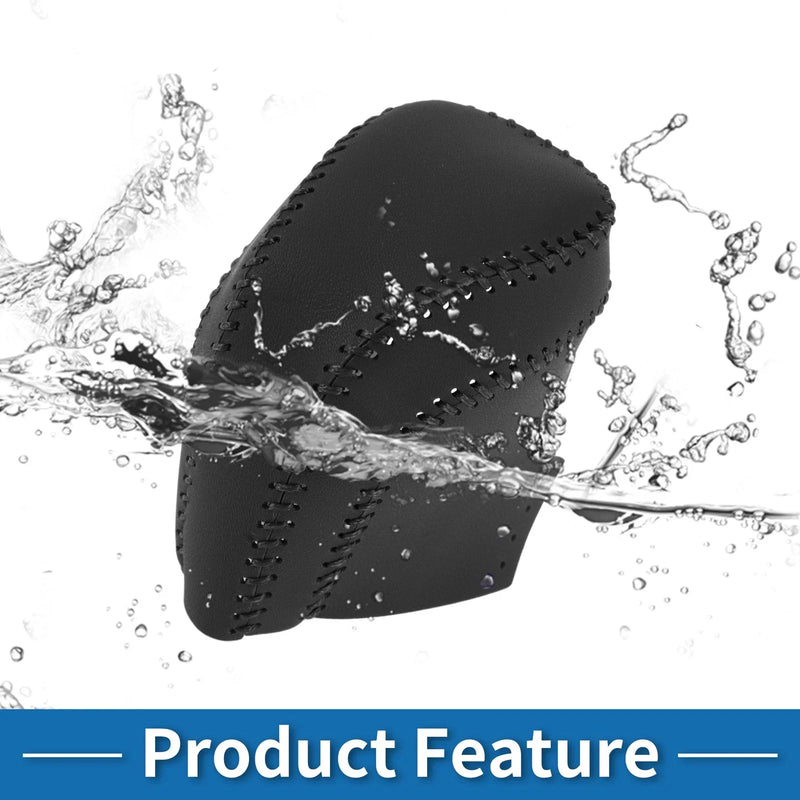Toyota Camry (2018-2024) Black Faux Leather Car Gear Shift Knob Cover