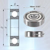2 x 4x16x5mm Double Shield Single Row Car Deep Groove Ball Bearing