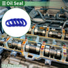 Oil Seal 38x50x9mm Rotary Shaft Seal TPU High-Pressure Blue 5 Pcs