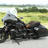 Harley Street Road Glide (2009-2023) Black / Orange Driver & Passenger Seat