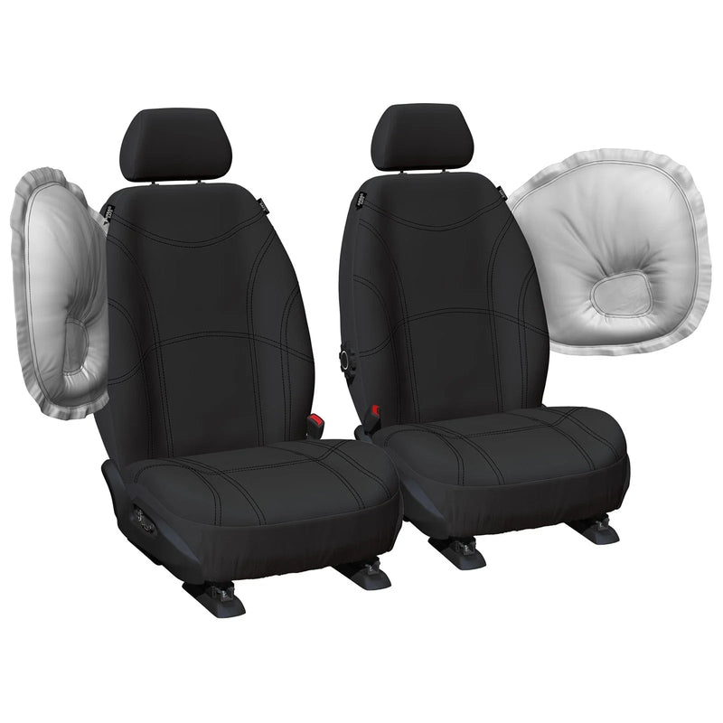 Ford Ranger Front Tailor Made Black Neoprene Car Seat Covers (2011-2021)