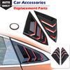 Honda Civic Body Side Air Vent Window Cover Gloss Black Louver (2016-2020)