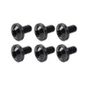 Bike Motorcycle 6 x Black Titanium M6x20mm Torx Head Bolts