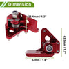 Honda CRF50 Footrests Red Motorcycle Foot Pegs (2004-2023)