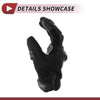 Pair Motorcycle Gloves Breathable Cycling Gloves L Black Gray Polar Fleece