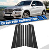 BMW X5 Gloss Carbon Pattern Door Window Pillar Post Cover Trim (2014-2018)