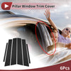 Honda City (2008-2014) Black 6 Pcs Car Door Pillar Window Trim