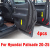 Hyundai Palisade Black Side Inner Door Kick Trim Cover (2020–2025)