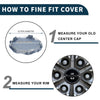 Infiniti Silver Tone Plastic Wheel Center Caps 150mm
