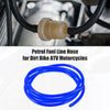 Motorcycle Dirt Bike Fuel Vent Line Hose 0.31'' x 7ft Blue