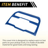 Jeep Wrangler JL (2018-2023) Blue Dashboard Control Panel Cover