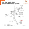 Toyota Corolla, Camry, Hilux, Yaris, RAV4 Clutch Brake Pedal Pads