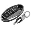 Nissan Qashqai Leaf Black TPU Key Cover Case (2010-2023)