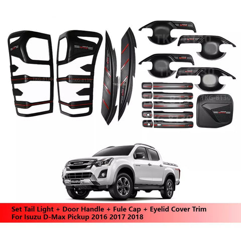Isuzu D-Max Tail Lights & Door Handles & Fuel Caps & Eyelid Covers (2016-2018)