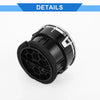 Ford F150 LOBO (2009-2014) ABS Black Silver Tone 2 x Center Dash A/C Outlets