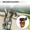 Motorcycle Bicycle Brown Black PU Aluminum Alloy Cup Drink Holder