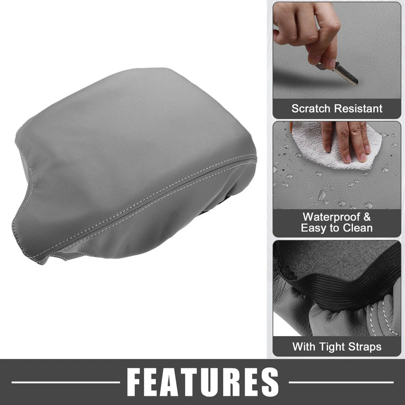 Honda Accord (2013-2017) Gray Car Center Console Armrest Cover Trim