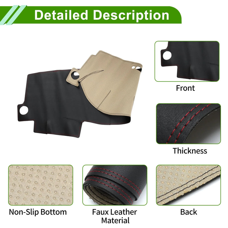 Toyota Corolla (2000-2007) Black Red Dashboard Cover Mat
